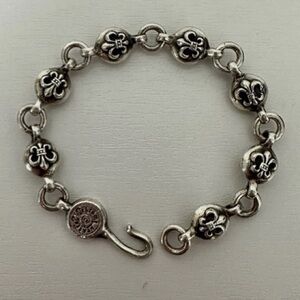Chrome Hearts Fleur de lis Bracelet 925 Sterling Silver